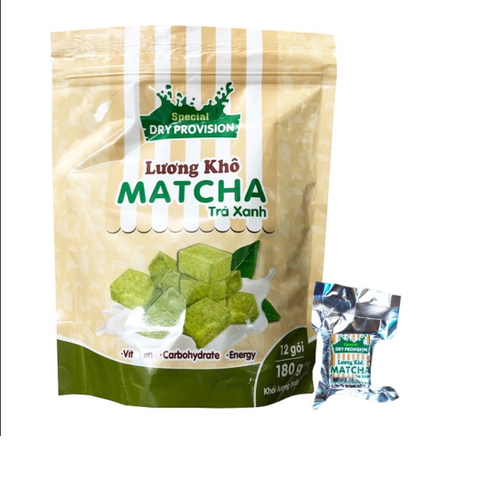Lương khô vị trà xanh Matcha tốt cho sức khỏe