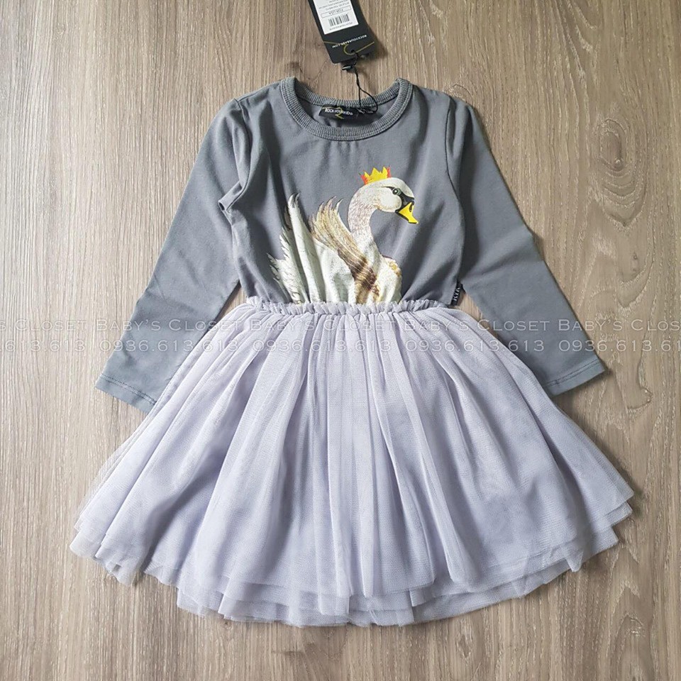 váy cotton chân ren siêu bồng