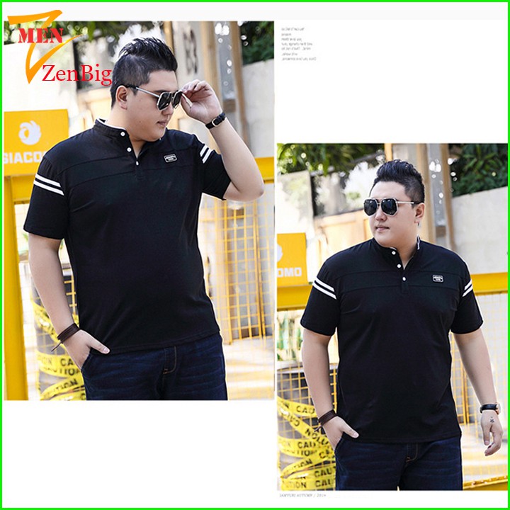 áo thun nam ngắn tay có cổ big size dành cho người béo, người mập từ 80-140kg | BigBuy360 - bigbuy360.vn