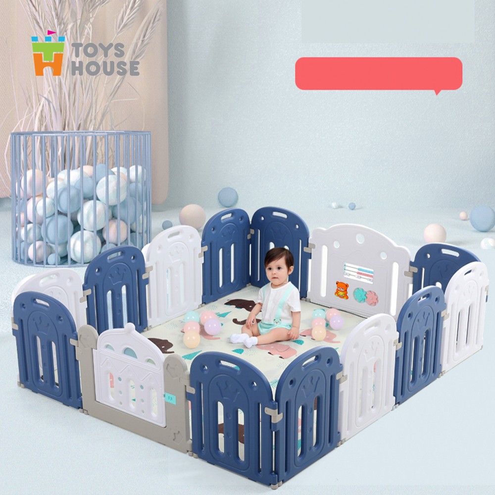Quây bóng cho bé hình vương miện -  đồ chơi vận động trong nhà cho bé Toys house (tặng kèm thảm)