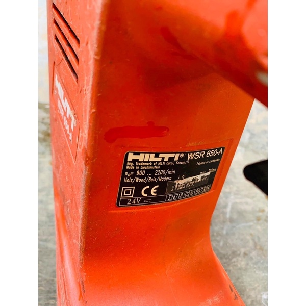Cưa kiếm hilti pin WSR 650-A 24v