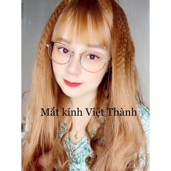 Gọng Kính cận tròn vintage full kim loại tốt lắp đc cận thời trang