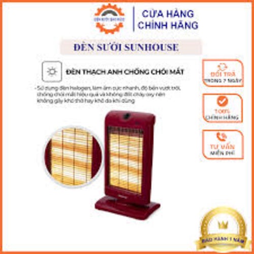 Quạt Sưởi Sunhouse 3 Bóng, Máy Sưởi Hồng Ngoại, Đèn Sưởi Sunhouse