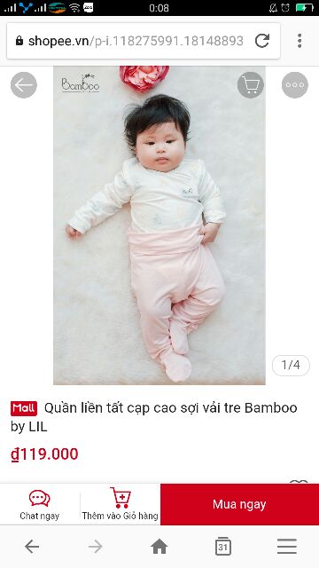 Quần liền vớ cho bé