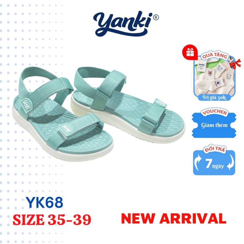 Giày Sandal Nam Nữ Quai Ngang Thời Trang YANKI Chính Hãng VNXK - YK68