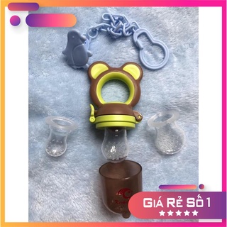 ( Cam kết hàng chính hãng) Túi nhai chống hóc cho bé Kichilachi chính hãng, tặng kèm 3 túi size S M L