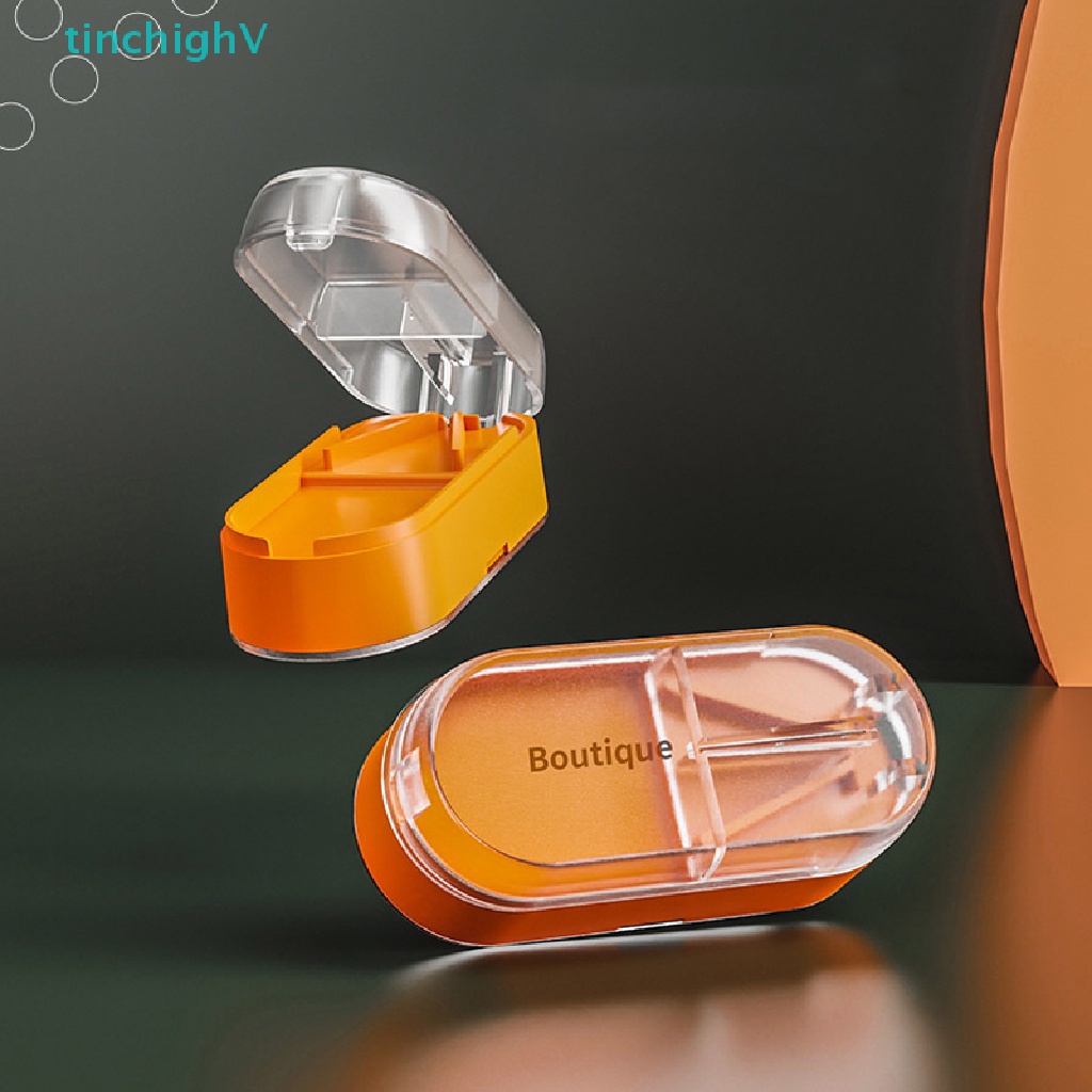 1 Dụng Cụ Cắt Thuốc Viên Nhỏ Kèm Lưỡi Dao Bảo Vệ Tiện Dụng