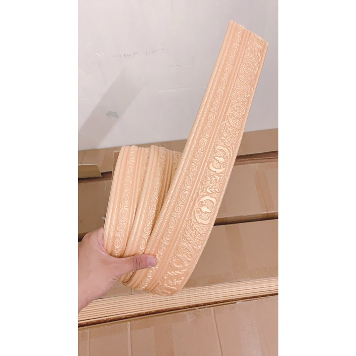 Phào chỉ nẹp bằng xốp dán tường 3d khổ 235x8cm sẵn keo hàng loại 1 | BigBuy360 - bigbuy360.vn