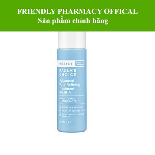 Paula’s choice Resist advanced pore-refining treatment 4% BHA 44ml– Hỗ trợ tái tạo da, ngăn ngừa lão hóa cho da dầu 7791