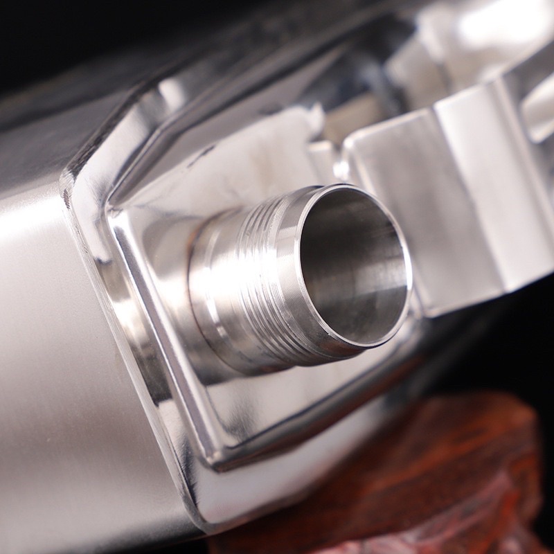 Bình đựng rượu inox 304 dung tích 5.4 Lít dáng can cao cấp 2023, dày dặn inox sáng bóng