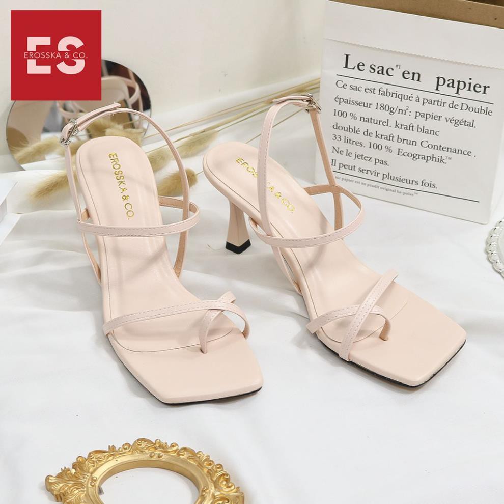 Giày cao gót Eroska thời trang phối dây gót nhọn kiểu dáng xỏ ngón cao 7cm màu nude [HÀNG CAO CẤP] | BigBuy360 - bigbuy360.vn