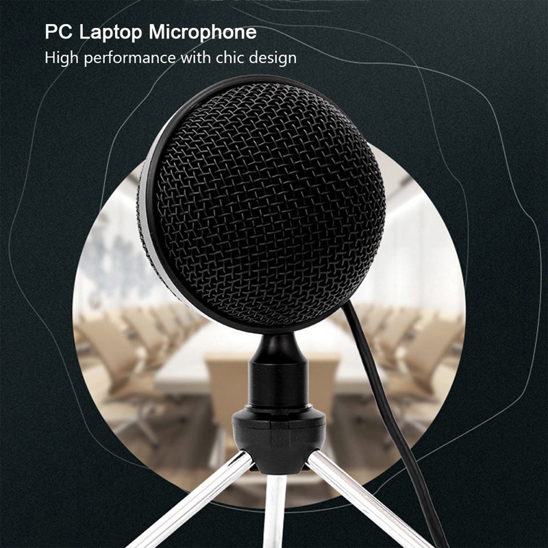 Metal USB Condenser Recording Microphone for Laptop MAC