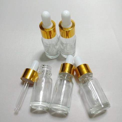 Lọ chiết tinh chất chiết serum có núm bóp tinh chất dung tích 5ml 10ml (Loại có ống thủy tinh)