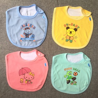 Yếm sơ sinh cài vai màu Thái Hà Thịnh, chất vải 100% cotton cao cấp, mềm, mịn