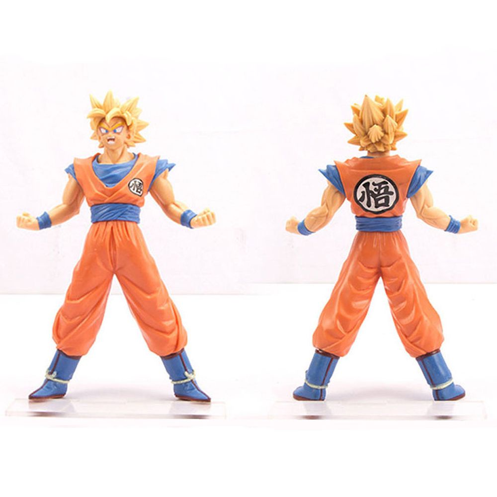 AROMA 6pcs/set Super Saiya Figures Anime Figure DBZ Model Dragon Ball Figures Collection Model Desktop Ornaments PVC Figure Brinquedo Toy Monkey King Goku Jiren Son Goku Figures