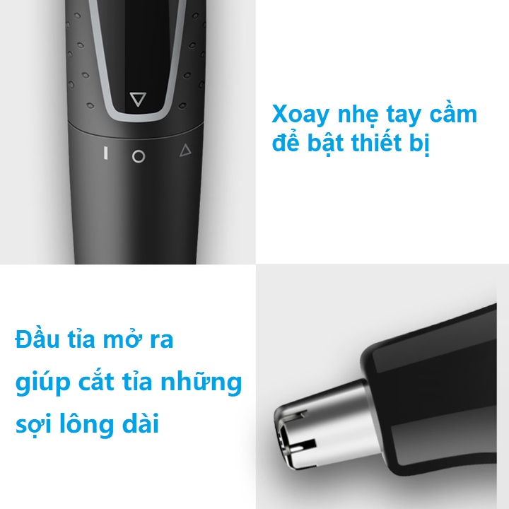 Máy tỉa lông mũi và lông tai thông minh nhãn hiệu Philips NT1620 - hàng nhập khẩu