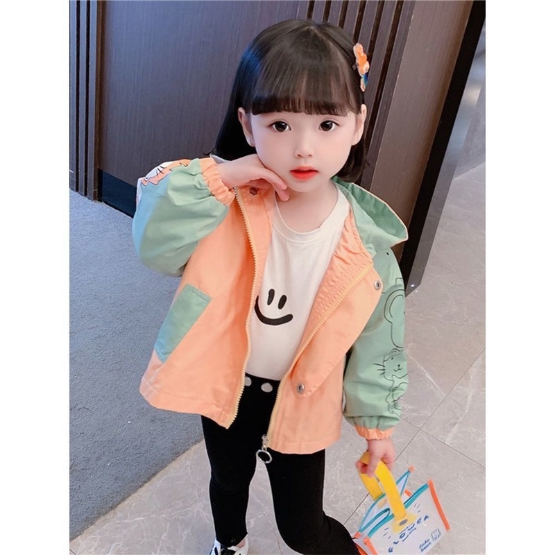 Áo khoác phong cách phương Tây thời trang mùa thu cho bé gái