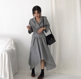 [Order] Set vest liền váy công sở
