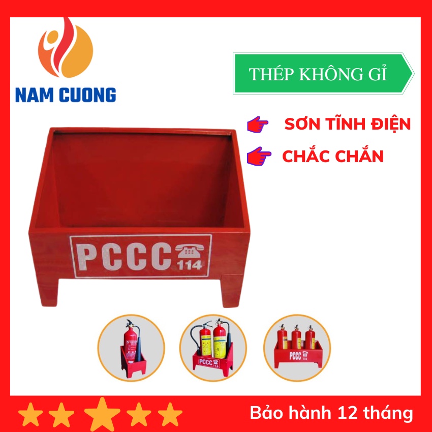 Kệ để bình chữa cháy dùng cho bình F4 , F8 , MT3 , MT5, chất liệu thép sơn tĩnh điện