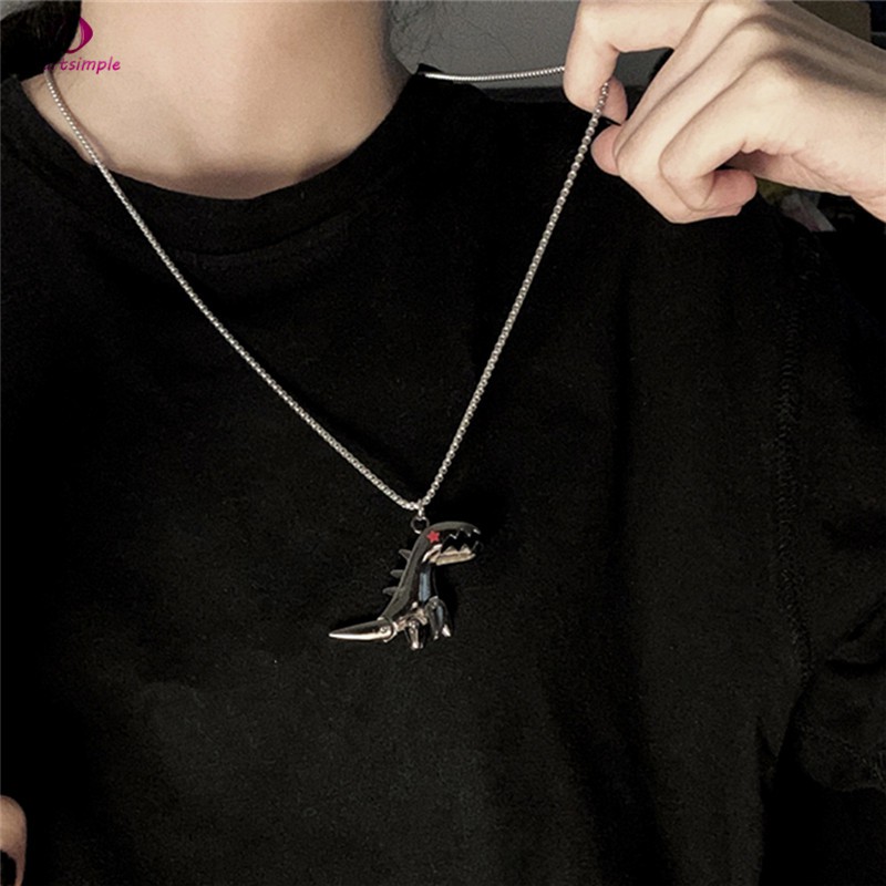 Dây Chuyền Mặt Hình Khủng Long Phong Cách Hip Hop Độc Đáo