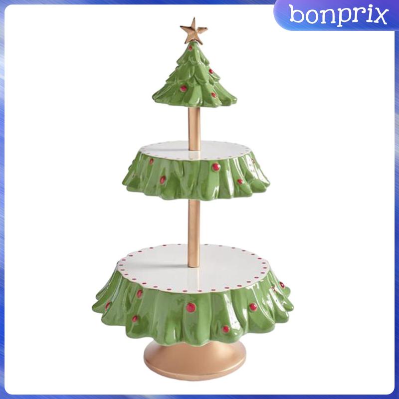 Giá Đỡ Bánh Kem Tráng Miệng Hai Tầng Trang Trí Tiệc Cưới Christmas Deco