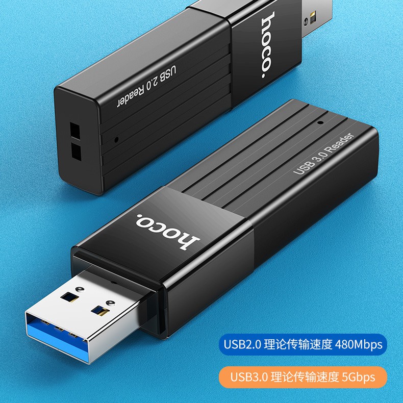 Đầu Đọc Thẻ Nhớ Hoco 2 Trong 1 Cổng Usb 3.0 5g Tốc Độ Cao