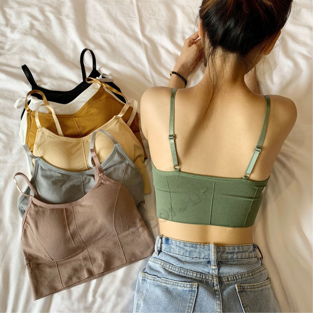 Áo bra 2 dây, áo bralette tập Gym, Yoga, áo lót nữ không gọng BAS050