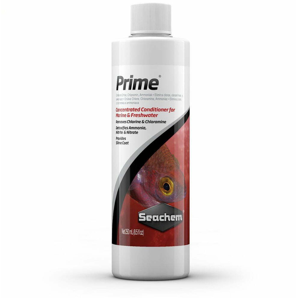Dung dịch SEACHEM PRIME 250ml - khử CLO, NH3 Nitrite ổn định nước cho bể cá nước ngọt và nước mặn Pr