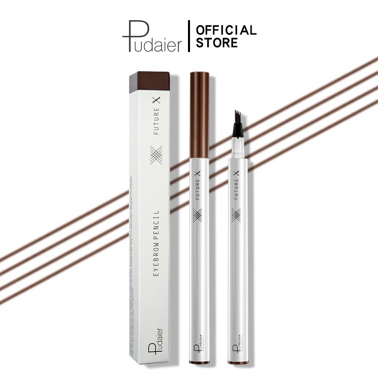 Bút trang điểm lông mày Pudaier 3 màu E3008 sắc không thấm nước 10g
