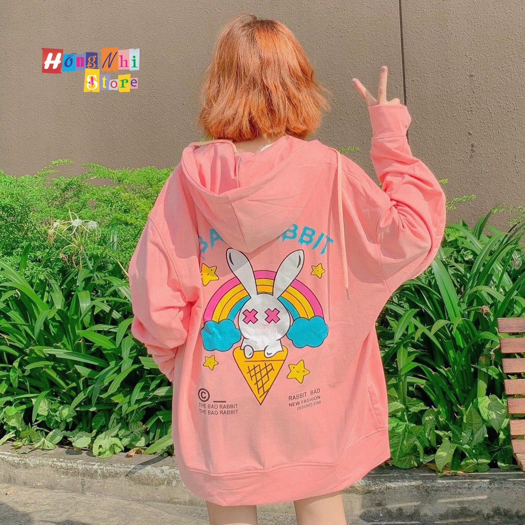 Áo Hoodie Zip In Hình Dáng Rộng - Khoác Hoodie Dây Kéo In Hình Unisex - MM | BigBuy360 - bigbuy360.vn