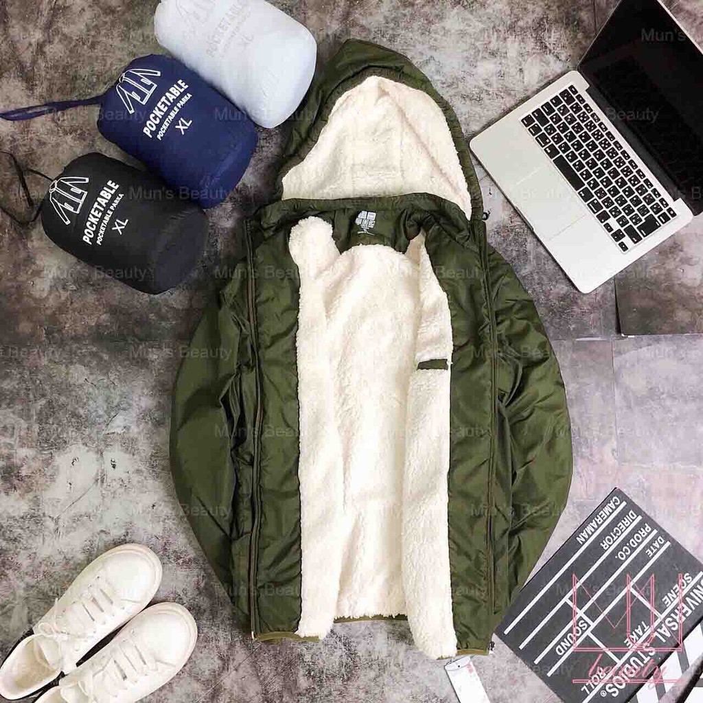 Áo Gió Lót Lông - ÁO Gió Lót Lông Cừu Dành Cho Nam Nữ Siêu Nhẹ, Siêu Ấm Chống Nước Tuyệt Đối