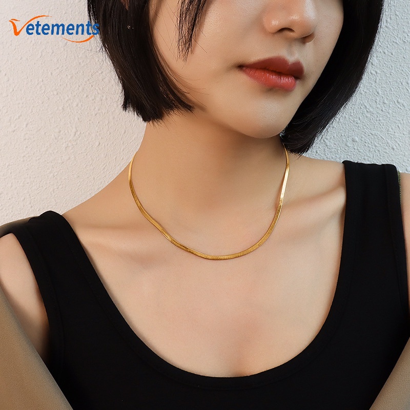 Vòng Cổ Choker Bằng Hợp Kim Kiểu Dáng Đơn Giản Thời Trang
