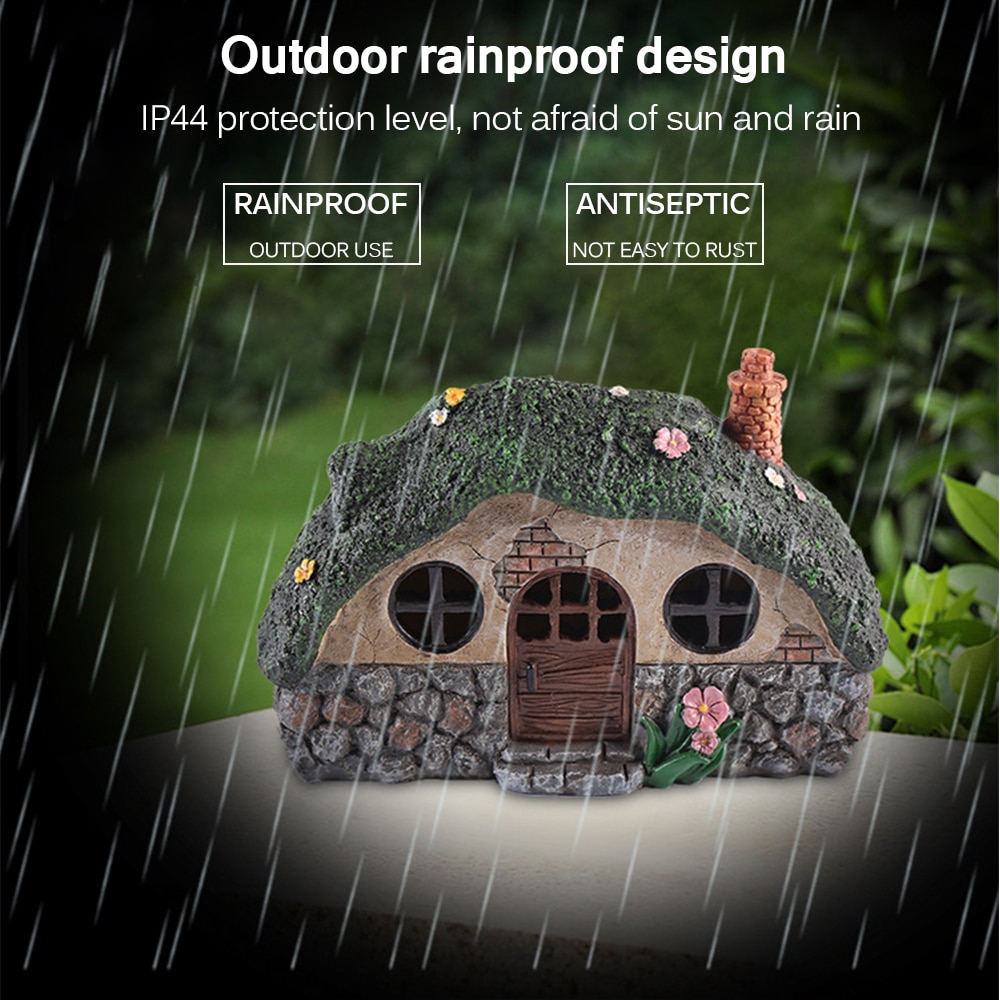 Fairy House Solar Lights Waterproof LED Solar Lamps Landscape Lawn Light Outdoor Lawn Solar Lights Lamp For Garden Decoration