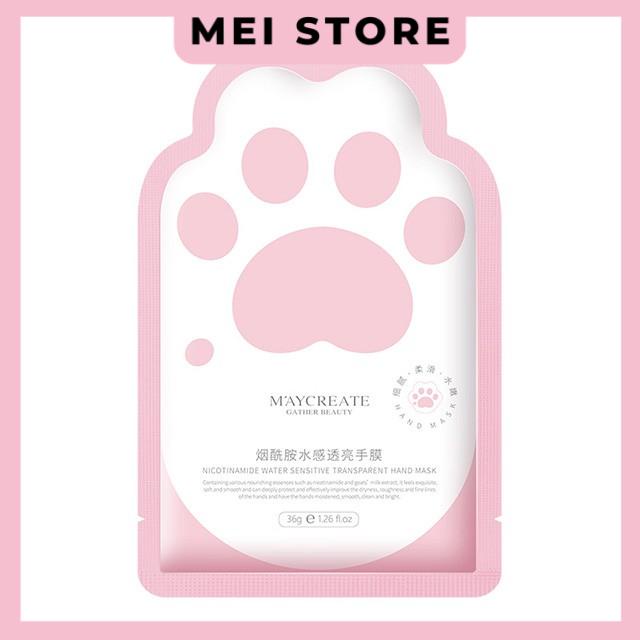 Mặt Nạ Dưỡng Tay Maycreate Giúp Dưỡng Ẩm Trắng Da Chống Lão Hóa Da - Màu Hồng