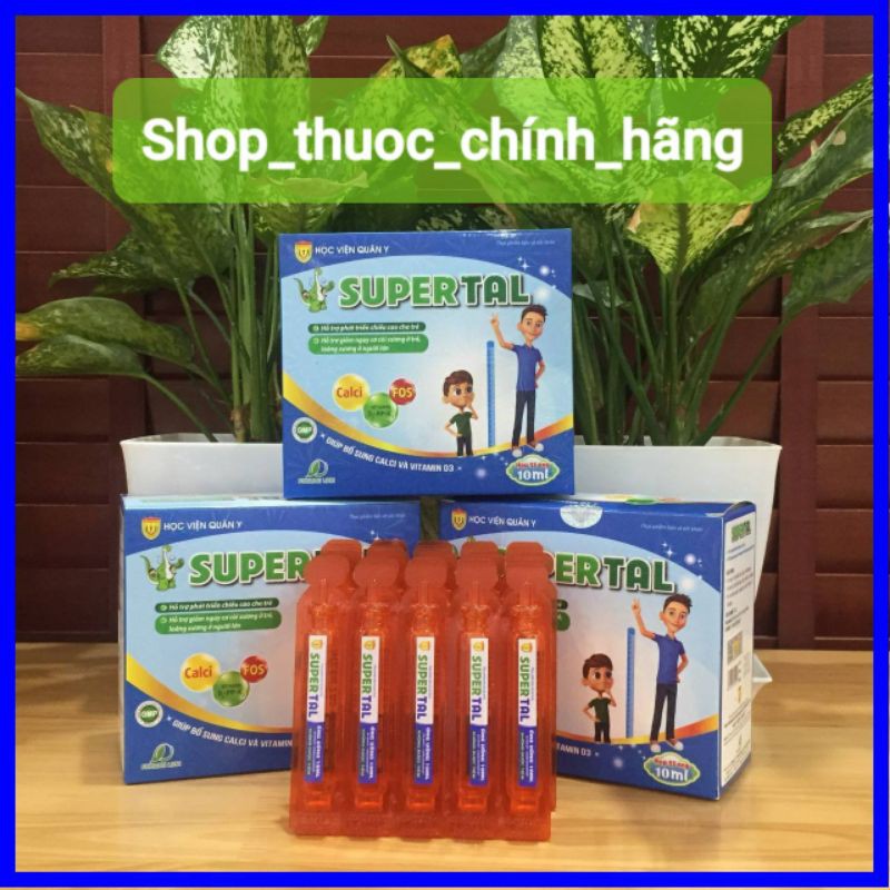 Supertal của Học Viện Quân Y giúp tăng chiều cao cho trẻ còi xương, chậm mọc răng, người lớn bị loãng xương