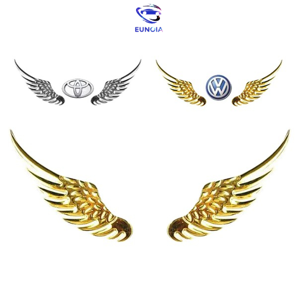 Logo Cánh Chim Kim Loại 3D Dán Nắp Capo Ô Tô