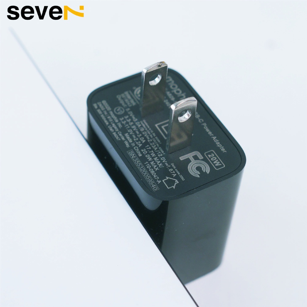 Củ sạc Mophie PD 20W USB C Black 409907596