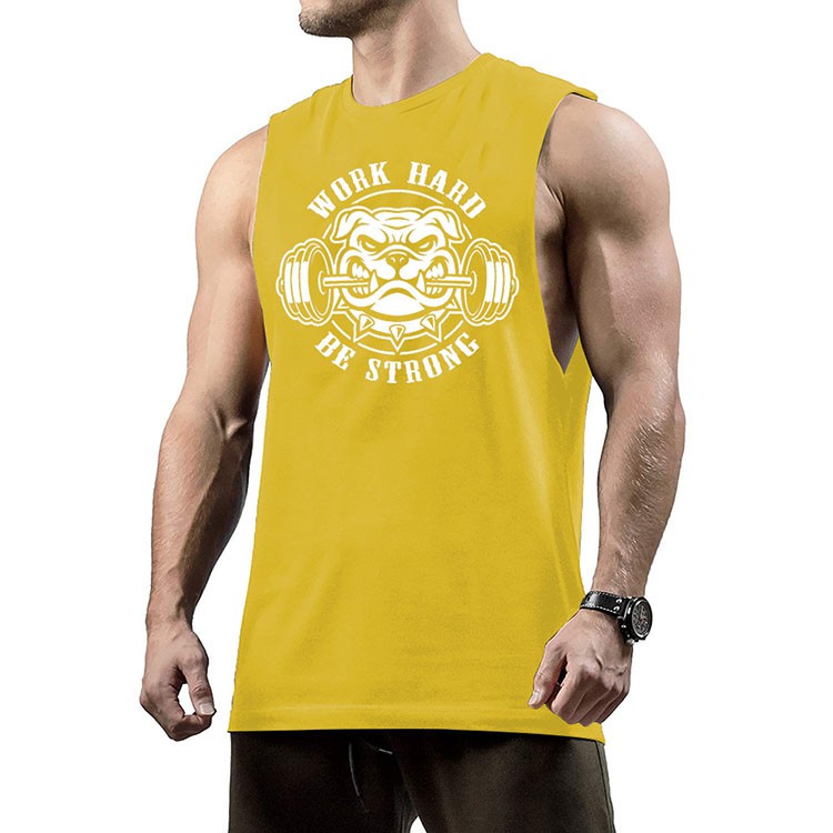 Áo Tập Gym Mùa Hè Mới WORD HARD - Áo Tập Gym 3 Lỗ Vải Cotton cao cấp