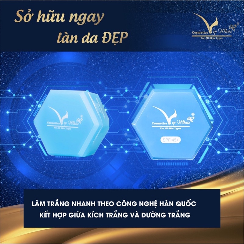 2 Combo ( 4 hộp ) Kem Body Truyền Trắng Hàn Quốc Vip White