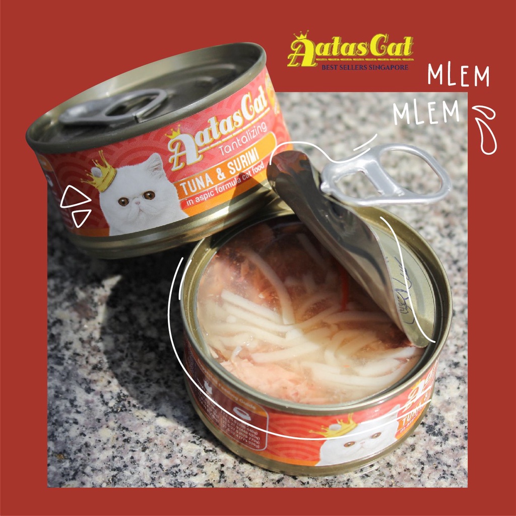 Pate cá ngừ AATAS lon cho mèo 80g - Nhập khẩu Thái Lan | phinthecat