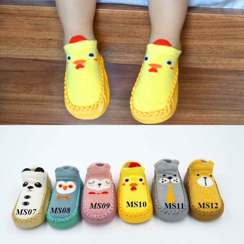 Giày tất chống trơn trượt cho bé size 12-13cm( mẫu 07-12)