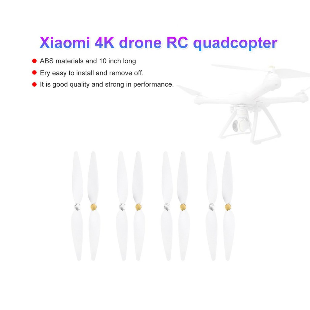 【điều khiển từ xa8/5】4 Pairs 10inch Spare Props Blade Set CW CCW Propeller for RC Xiaomi 4K Drone