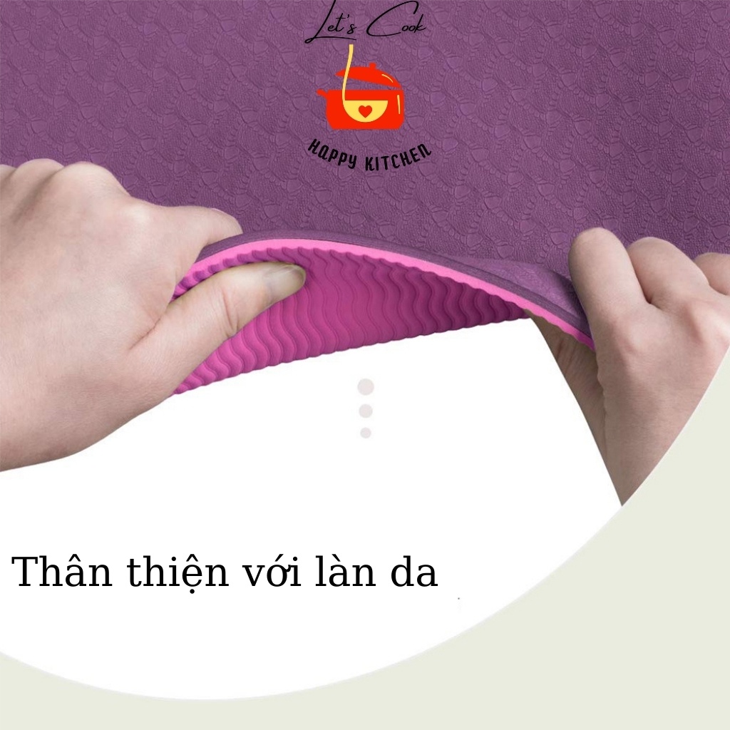 Thảm tập yoga định tuyến TPE chống trượt cao cấp thể dục tại nhà