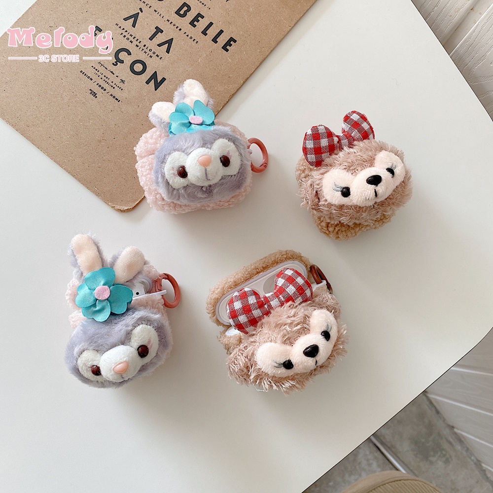 Vỏ bảo vệ hộp sạc tai nghe không dây Apple Airpods 1/2/3 hình hoạt họa nhồi bông nhiều kiểu tùy chọn