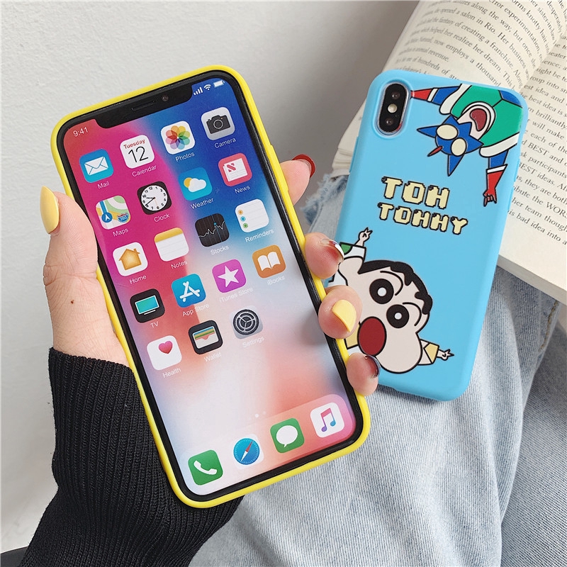 Ốp điện thoại in hình Shin cho iPhone 6 6S 7 8 Plus X XS Max XR