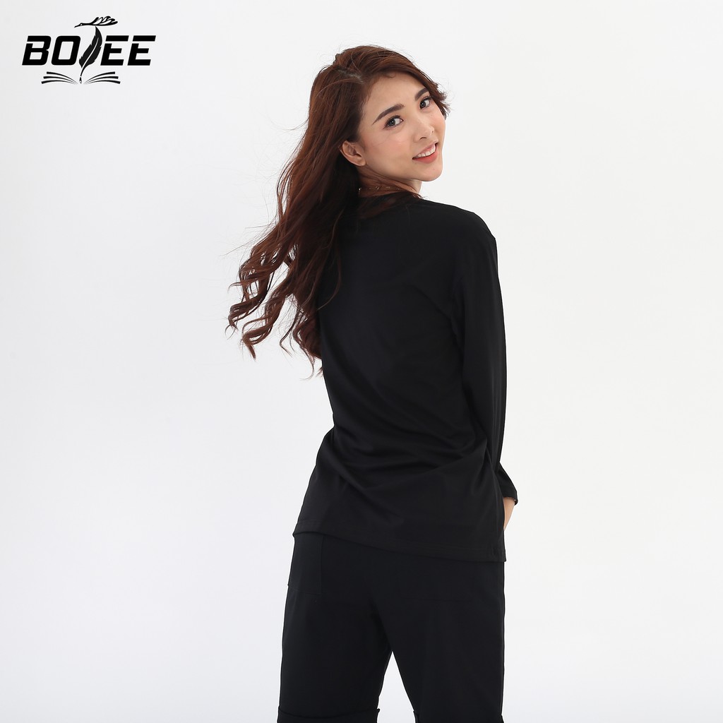 [Mã FAMAYMA giảm 10K đơn 50K] Áo thun dài tay trơn Basic BOTEE form rộng unisex nam nữ