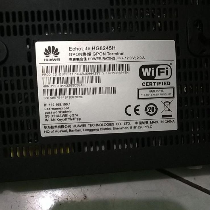 Bộ Chuyển Đổi Now Echolife Hg8245H No Chất Lượng Cao