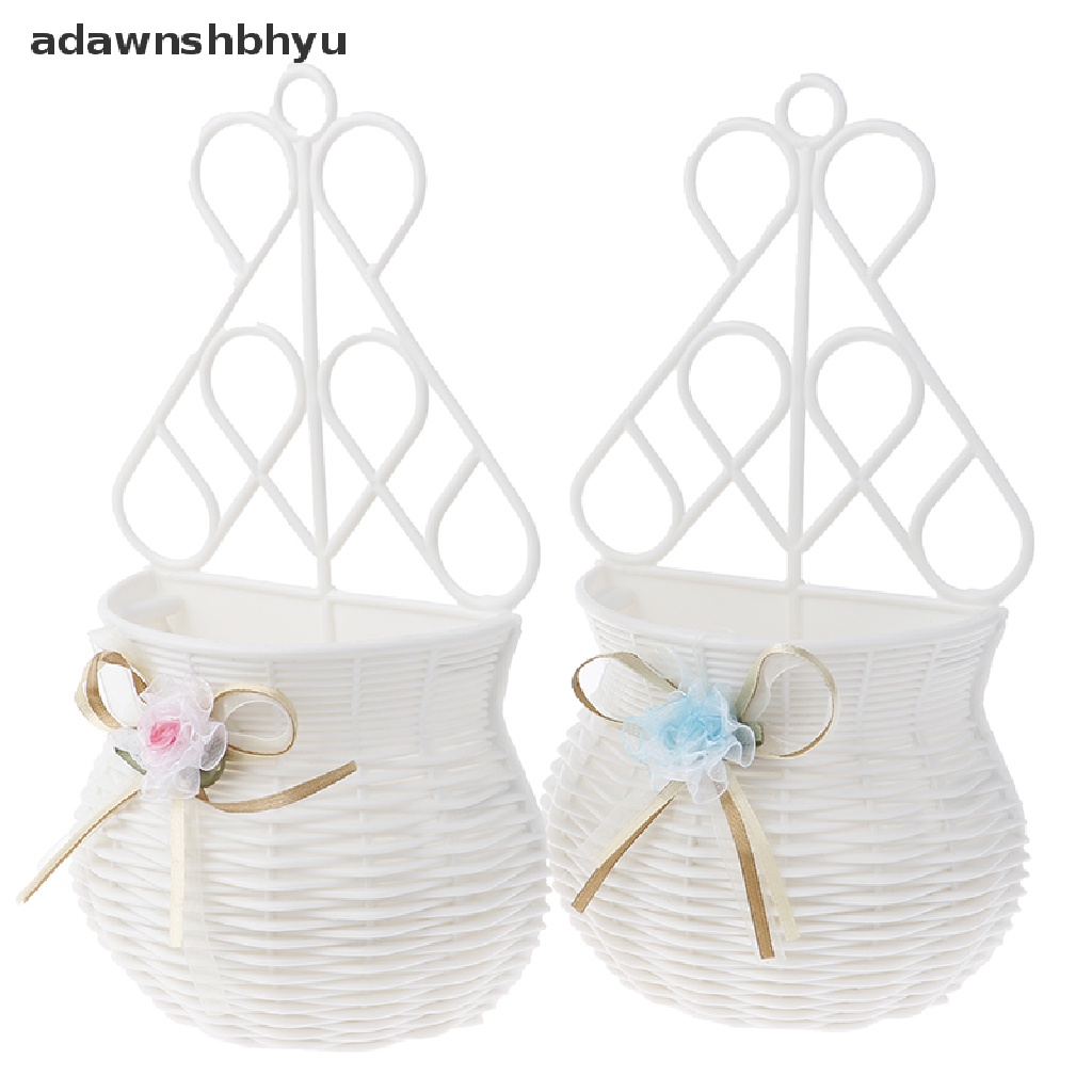 Giỏ Mây Đựng Hoa Treo Tường Trang Trí DIY