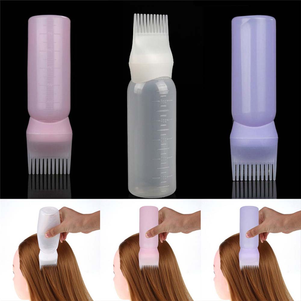1 chai rỗng đựng thuốc nhuộm tóc bằng nhựa tiện dụng
