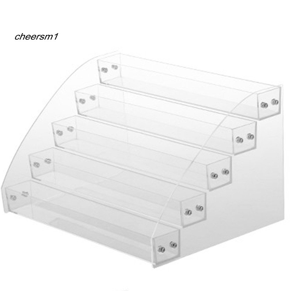 Giá để trưng bày chai sơn móng tay nhiều tầng bằng acrylic trong suốt